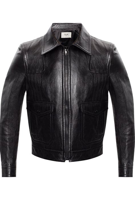 celine mens jacket|Celine leather jacket men's.